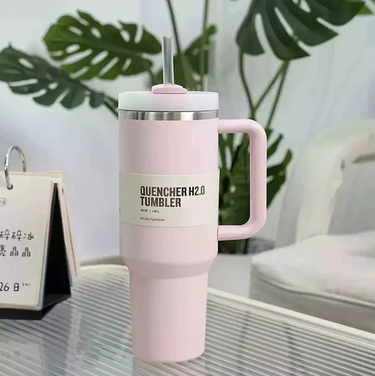Original Stanley Insulated Tumbler With Straw - Pink